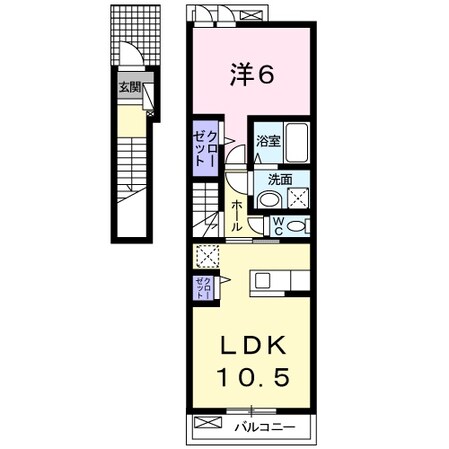 桑名駅 徒歩20分 2階の物件間取画像